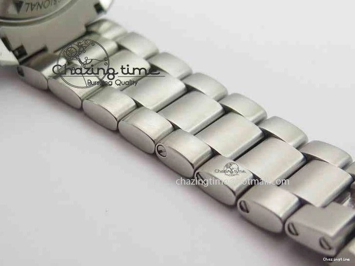 0320 Sophisticated Planet Ocean Master Chronometer Chrono SS OM 1:1 Best Edition Orange On SS Bracelet A 8156